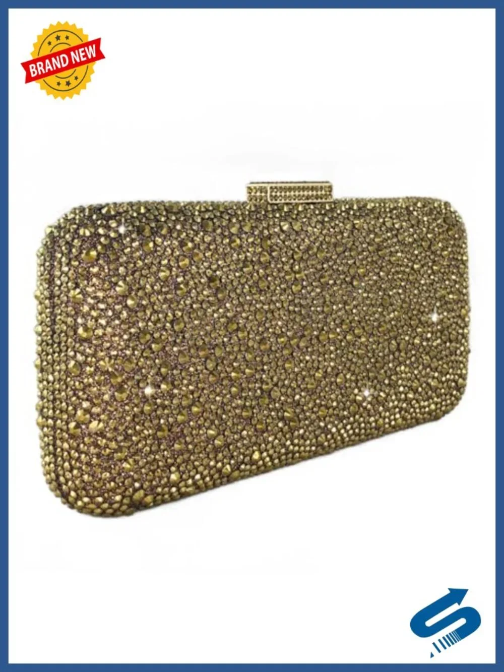 Crystal Evening Clutch Mini Sparkly Rhinestone Handbag Formal Purse